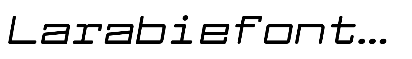 Larabiefont Extended Bold Italic
